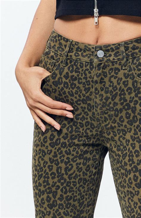 pacsun leopard jeans